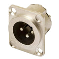 PROEL XLR3MDLX Male XLR Panel Mount – 3-Pole Chassis Connector