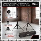 DieHard DHSS50KIT Speaker Stand Kit Professional PA (Set of 2)