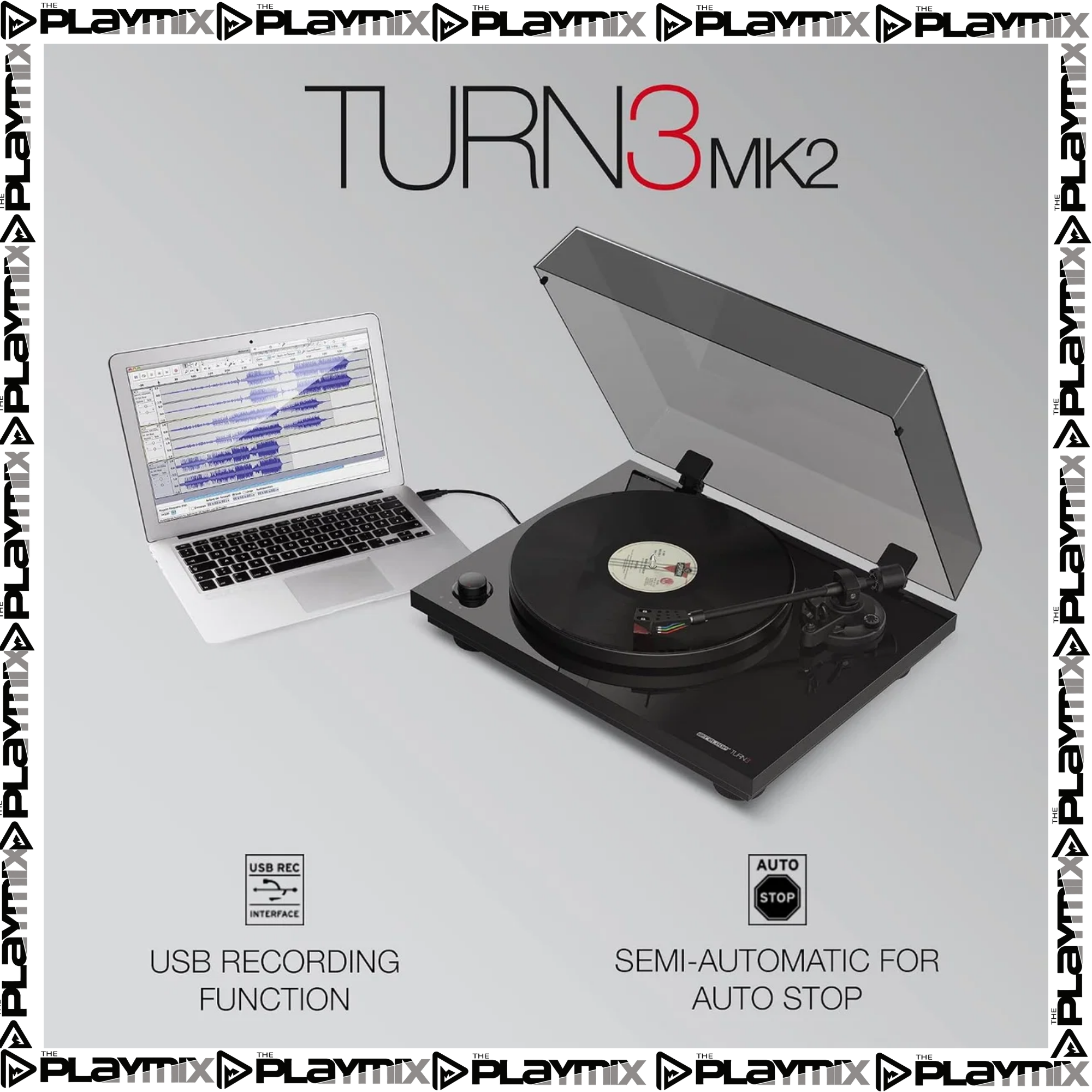 Reloop Turn 3 MK2 HiFi Belt-Drive USB Turntable