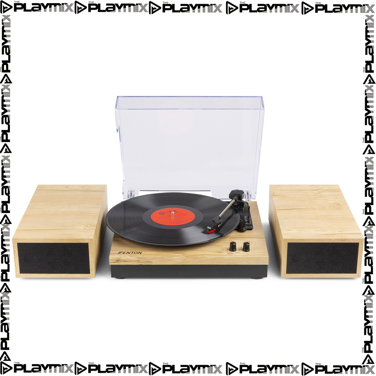 RP165L Record Player Set Light Wood