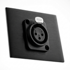 Proel XLR3FDLBK Panel Mount Connector – 3-Pin Female XLR Chassis Socket
