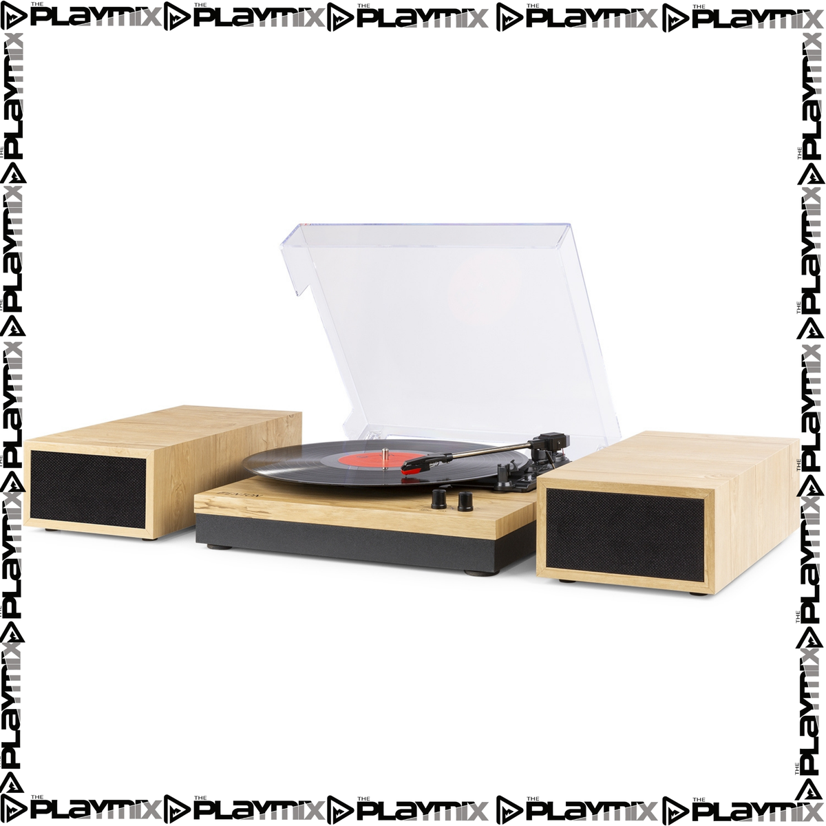 RP165L Record Player Set Light Wood