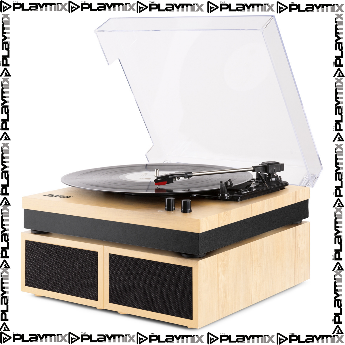 RP165L Record Player Set Light Wood