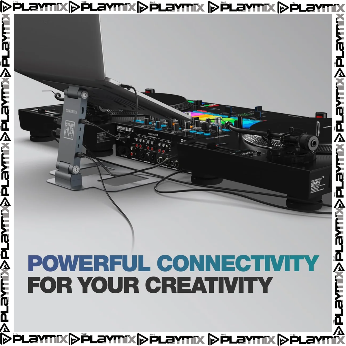 Reloop Stand Hub Pro – Aluminium DJ Laptop Stand with USB-C Hub
