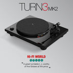 Reloop Turn 3 MK2 HiFi Belt-Drive USB Turntable
