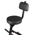 VONYX GST15 Folding Guitar Stool with Backrest & Integrated Guitar Stand