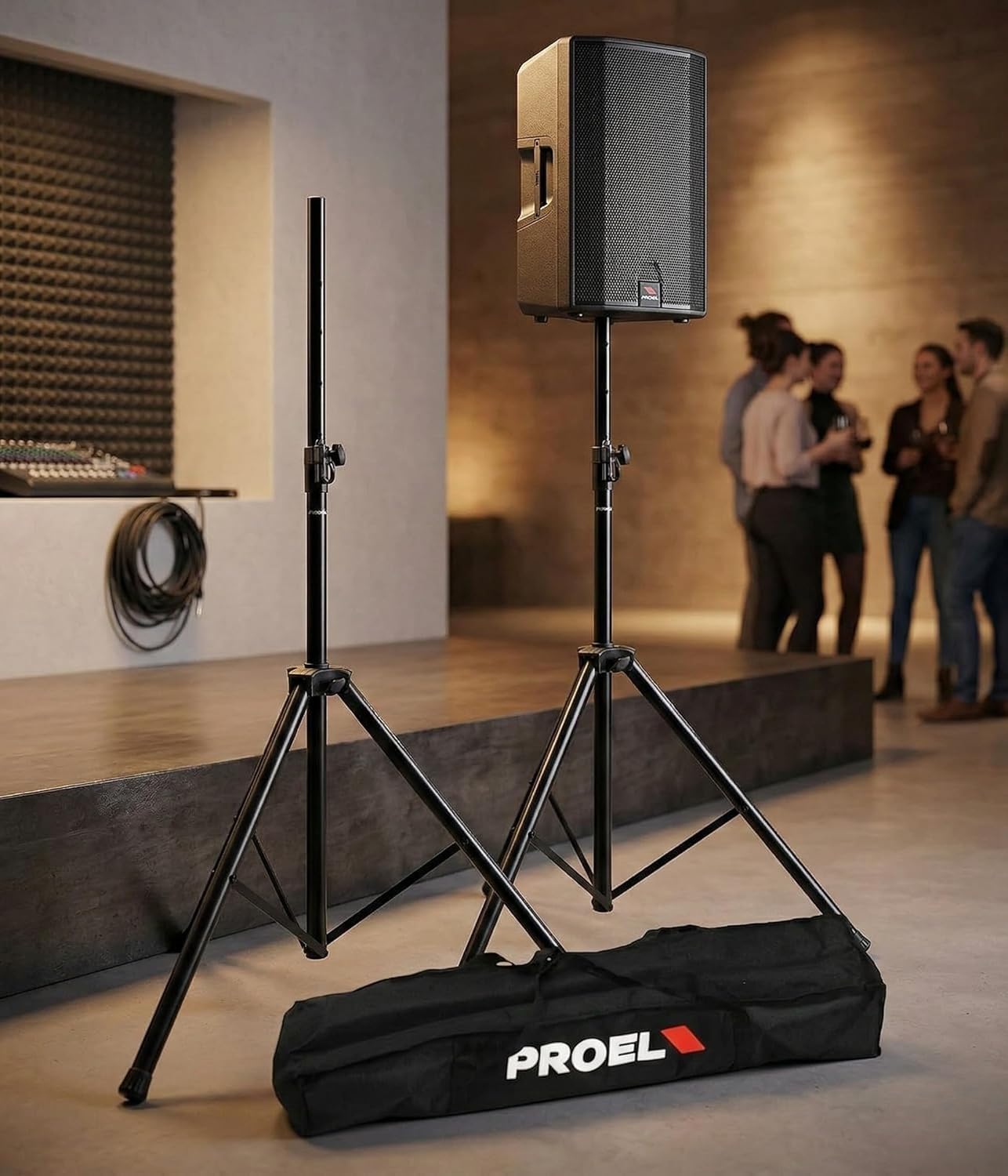 Proel FRE300KIT Aluminium Speaker Stand Kit with Air-Cushioned System