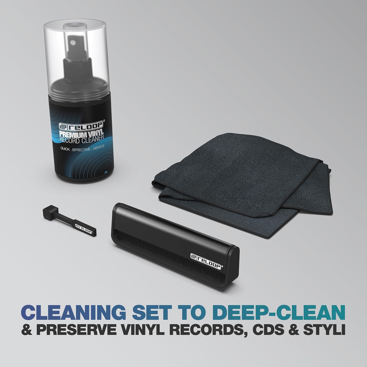 Reloop Premium Vinyl & Stylus Cleaning Set – Complete Record Care Kit