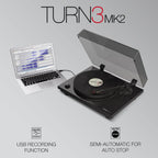 Reloop Turn 3 MK2 HiFi Belt-Drive USB Turntable