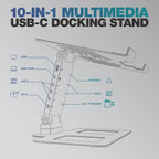 Reloop Stand Hub Pro DJ Laptop Stand with Integrated USB Hub