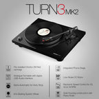 Reloop Turn 3 MK2 HiFi Belt-Drive USB Turntable