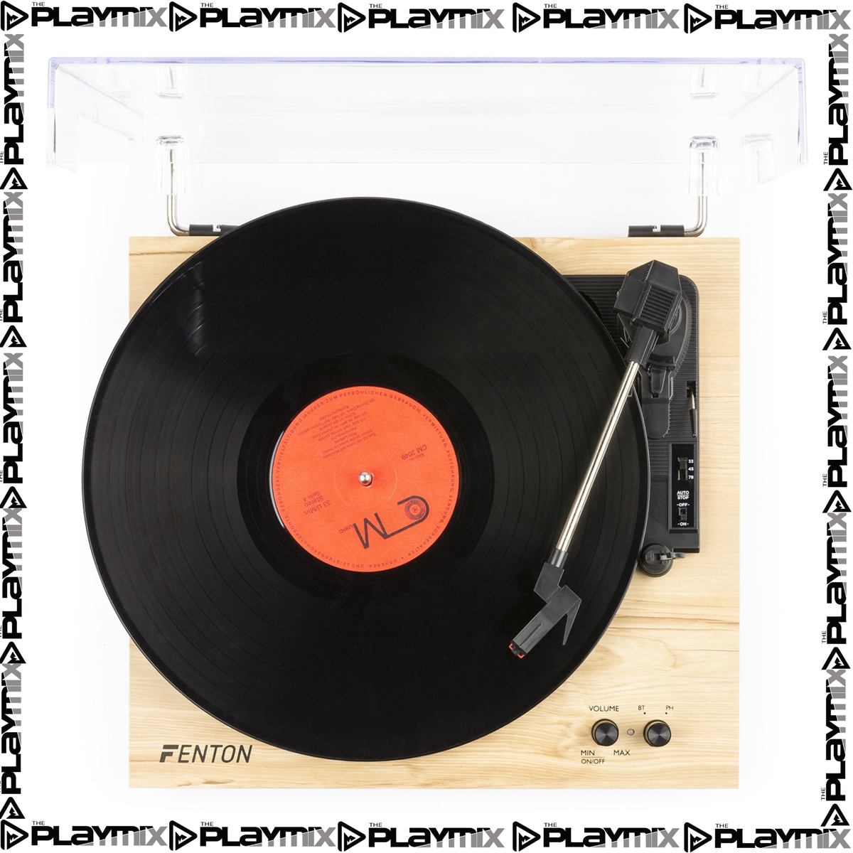 RP165L Record Player Set Light Wood
