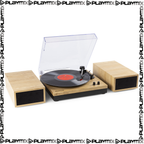 RP165L Record Player Set Light Wood