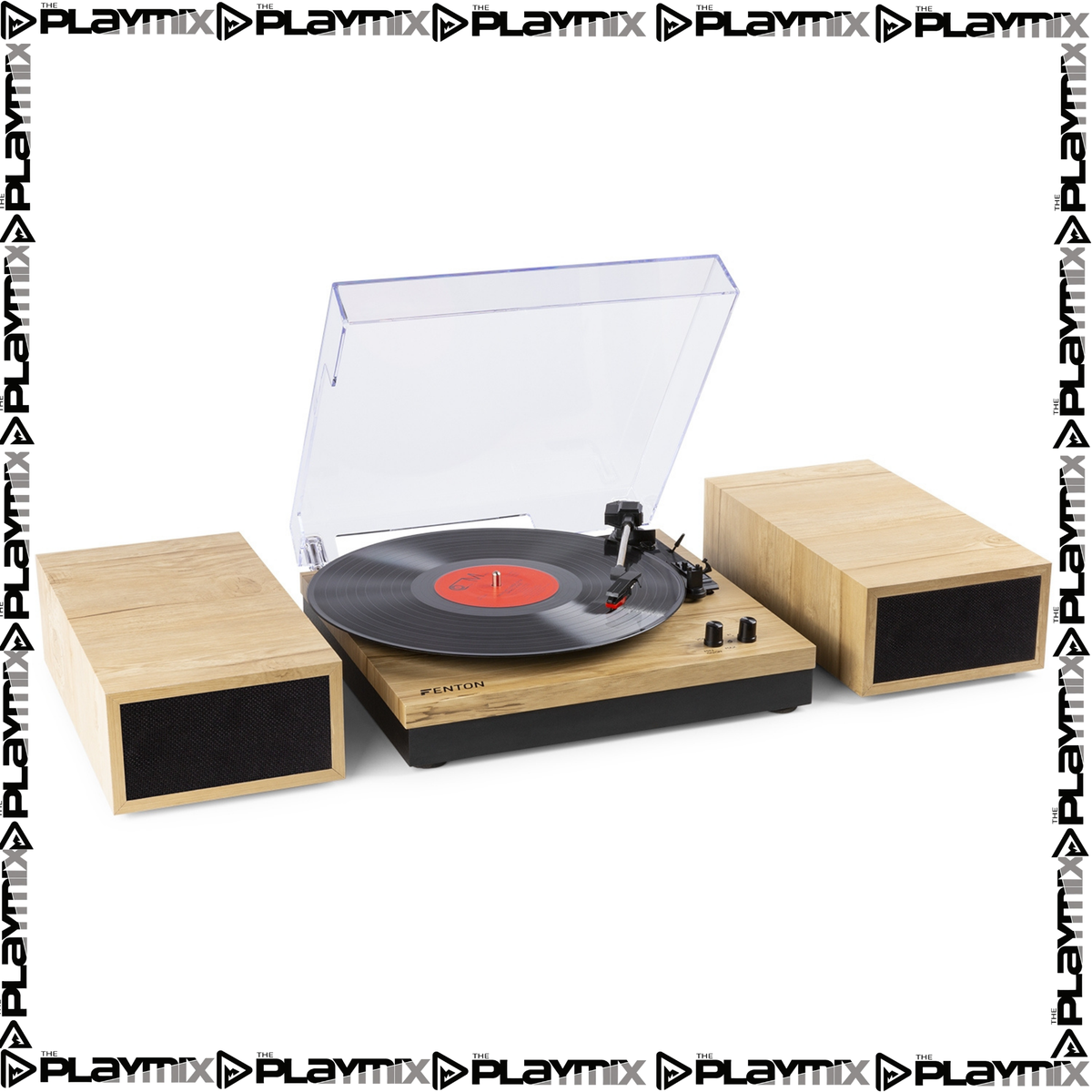 RP165L Record Player Set Light Wood