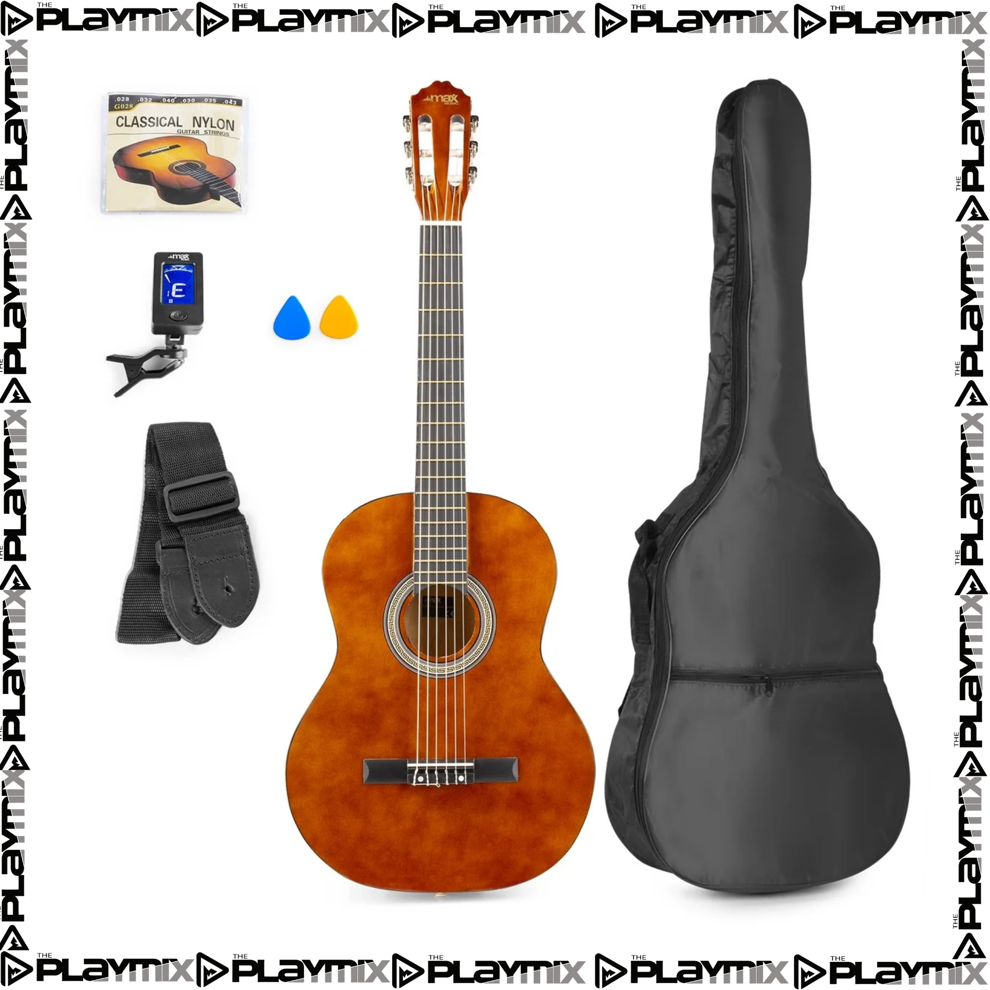 SoloArt Classic Guitar Pack Dark Natural
