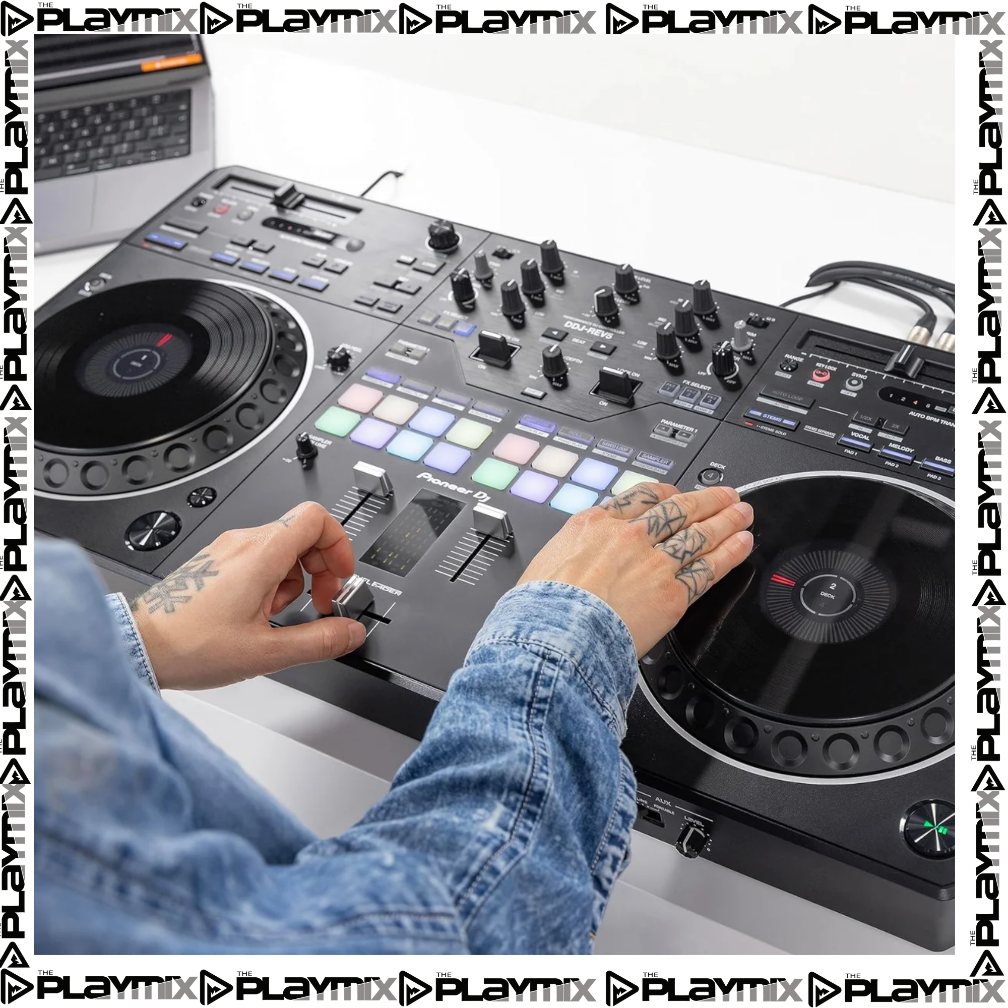 Pioneer DJ DDJ-REV5 4-Deck DJ Controller for Serato & rekordbox