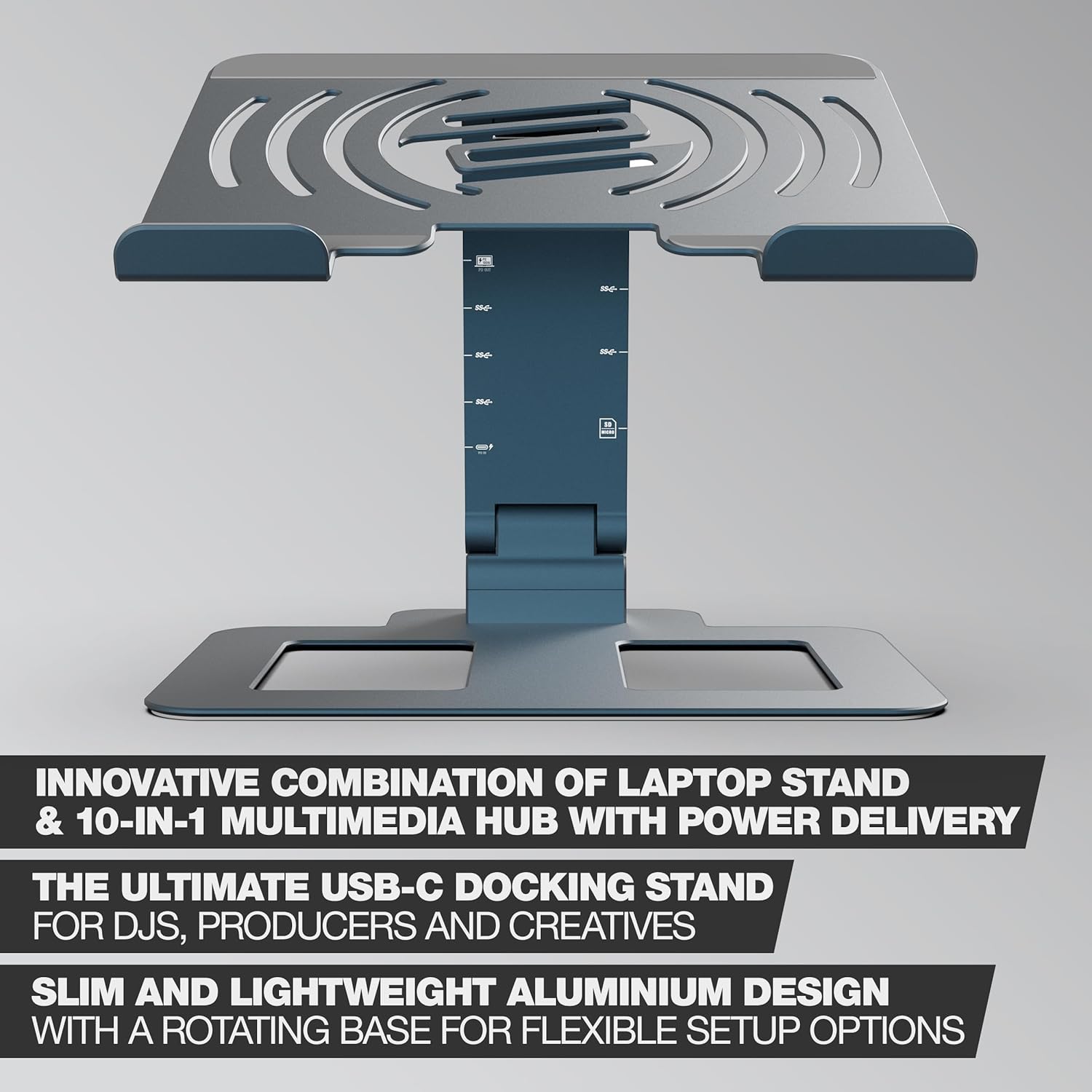 Reloop Stand Hub Pro DJ Laptop Stand with Integrated USB Hub