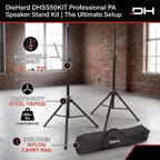 DieHard DHSS50KIT Professional PA Speaker Stand Kit (Set of 2)