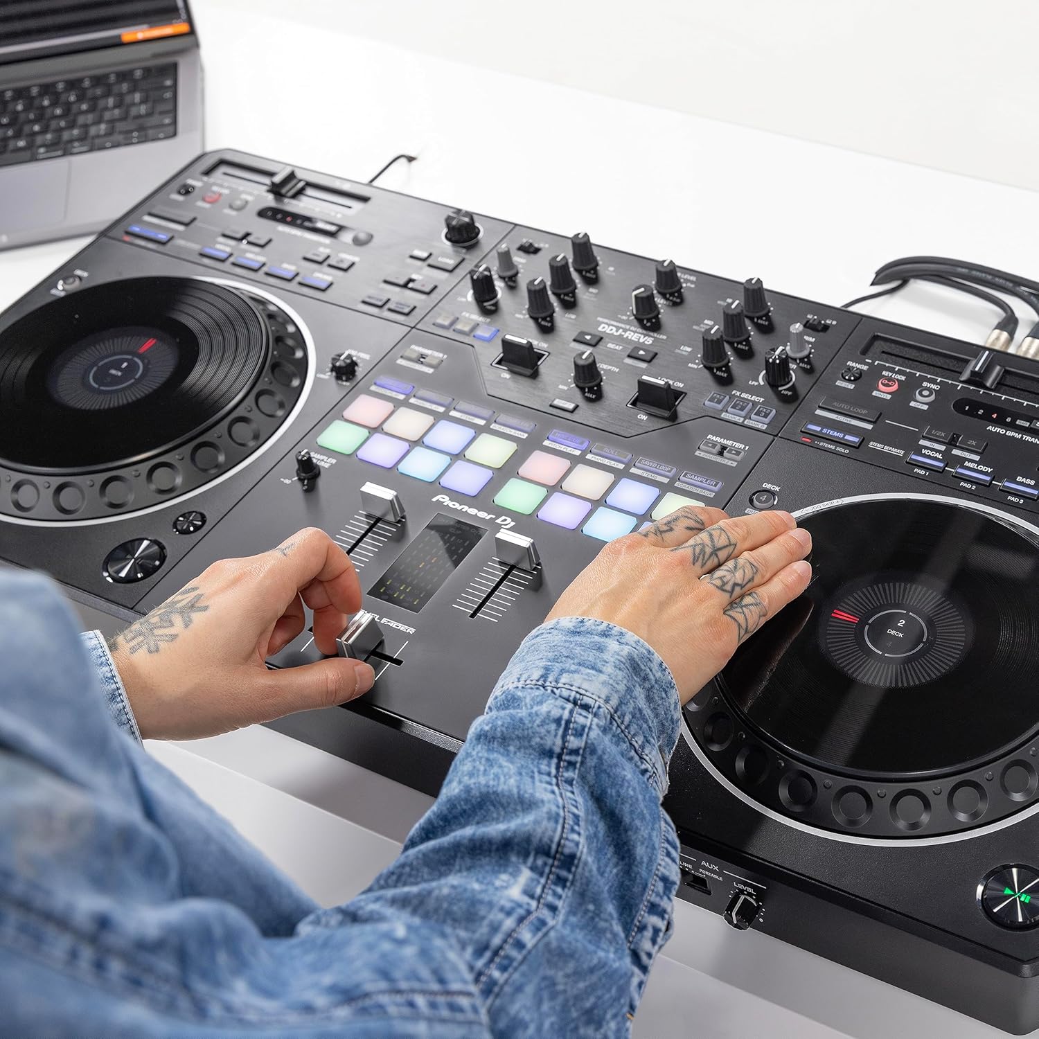 Pioneer DJ DDJ-REV5 4-Deck DJ Controller for Serato & rekordbox