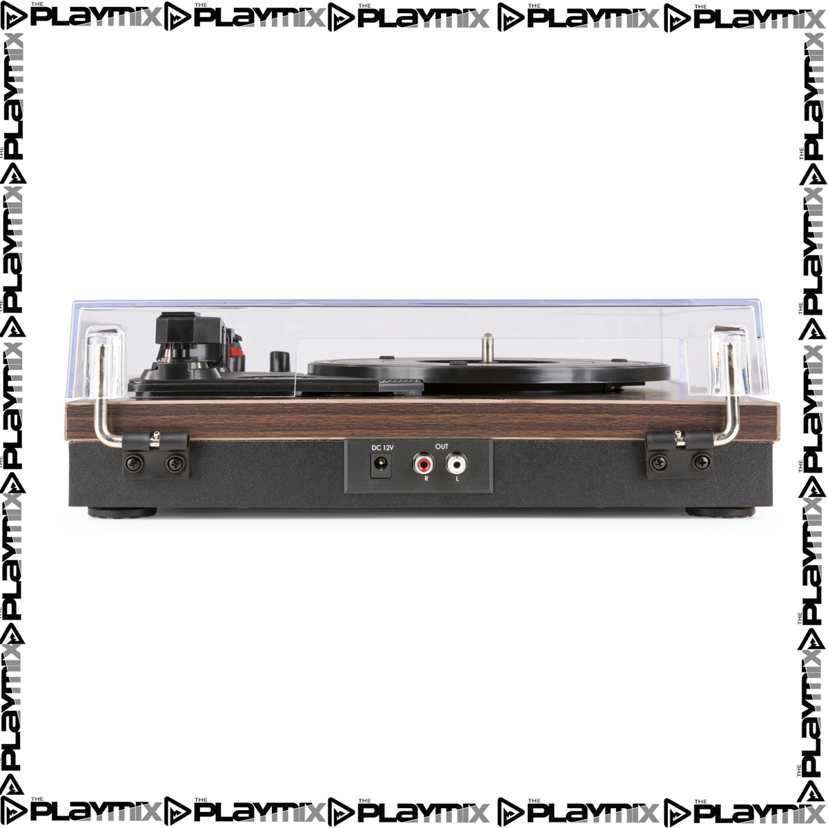 Fenton RP165D Record Player Set with Speakers – Bluetooth, Dark Wood