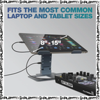 Reloop Stand Hub Pro – Aluminium DJ Laptop Stand with USB-C Hub
