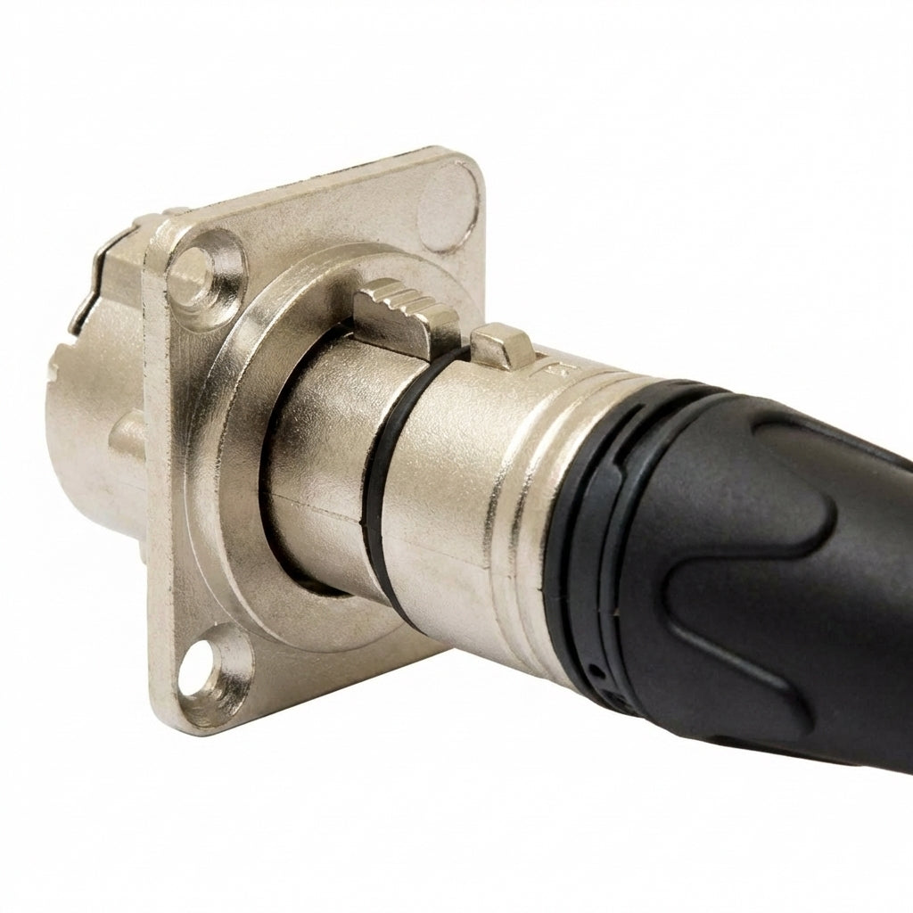 PROEL XLR3MDLX Male XLR Panel Mount – 3-Pole Chassis Connector