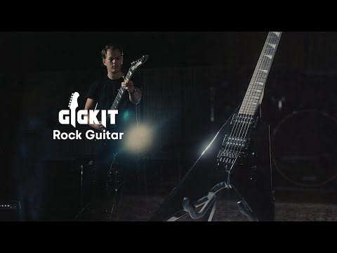 MAX GigKit Electric Guitar Kit Rock Style Black – product video